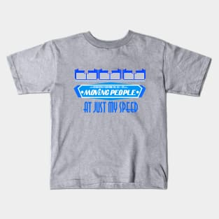 Moving People (with lines on vehicle) Kids T-Shirt